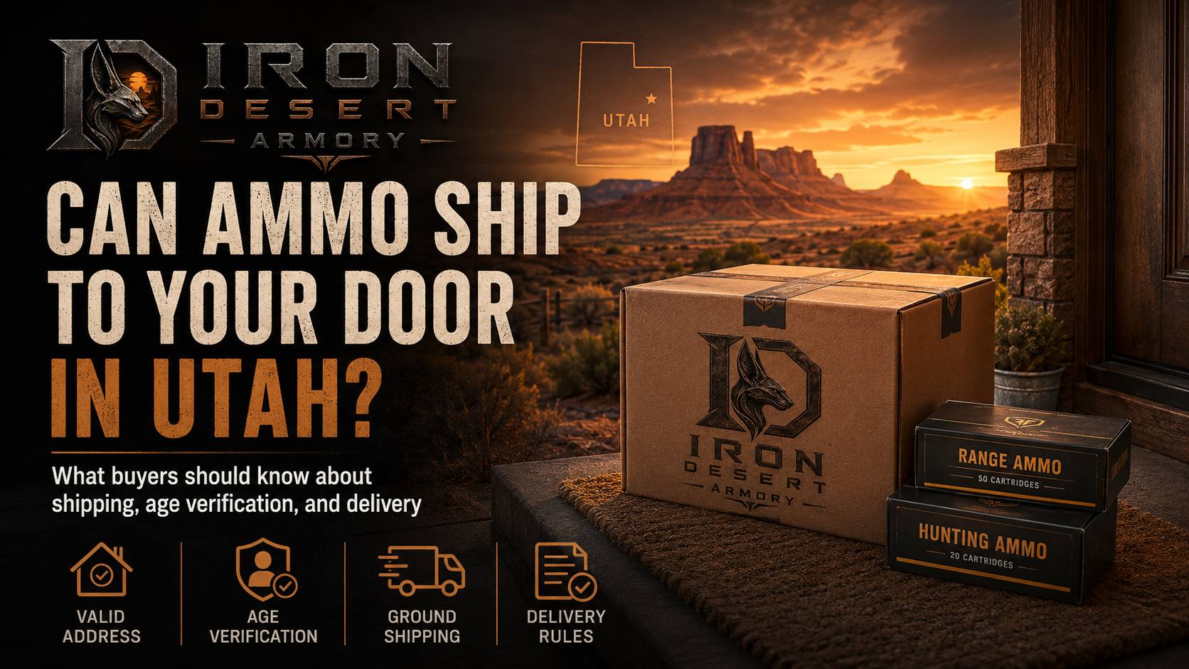 Can Ammo Ship to Your Door in Utah? What Buyers Should Know