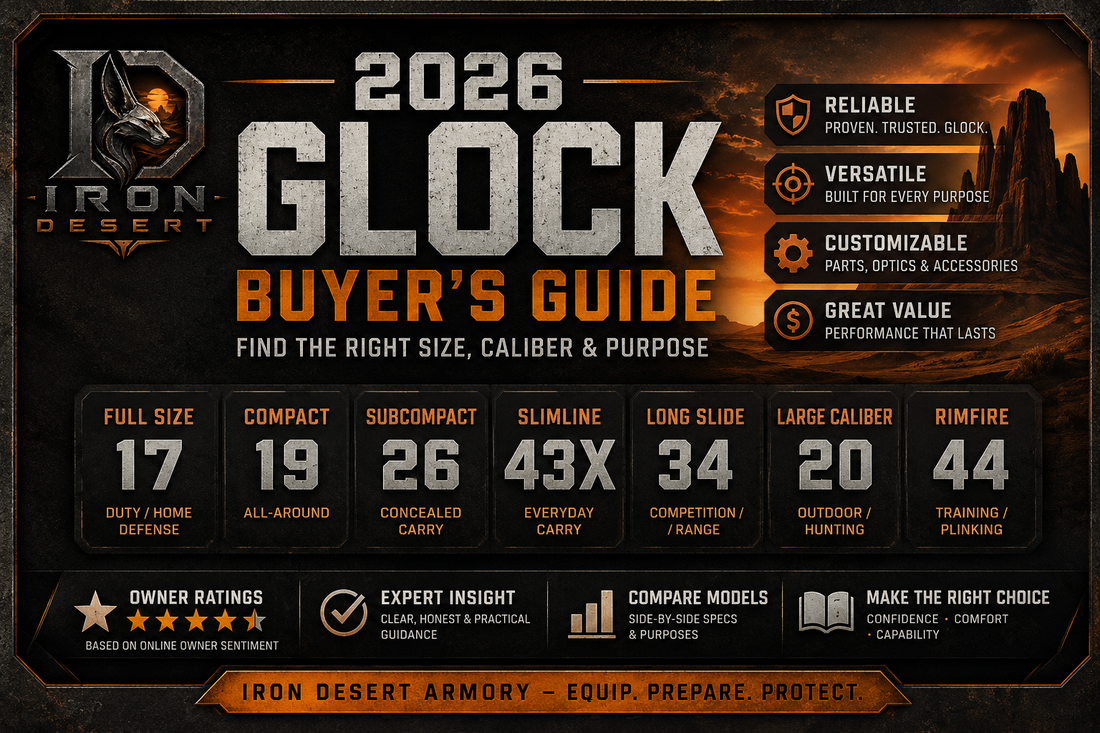 2026 Glock Pistol Buyer’s Guide: Which Glock Is Right for You?