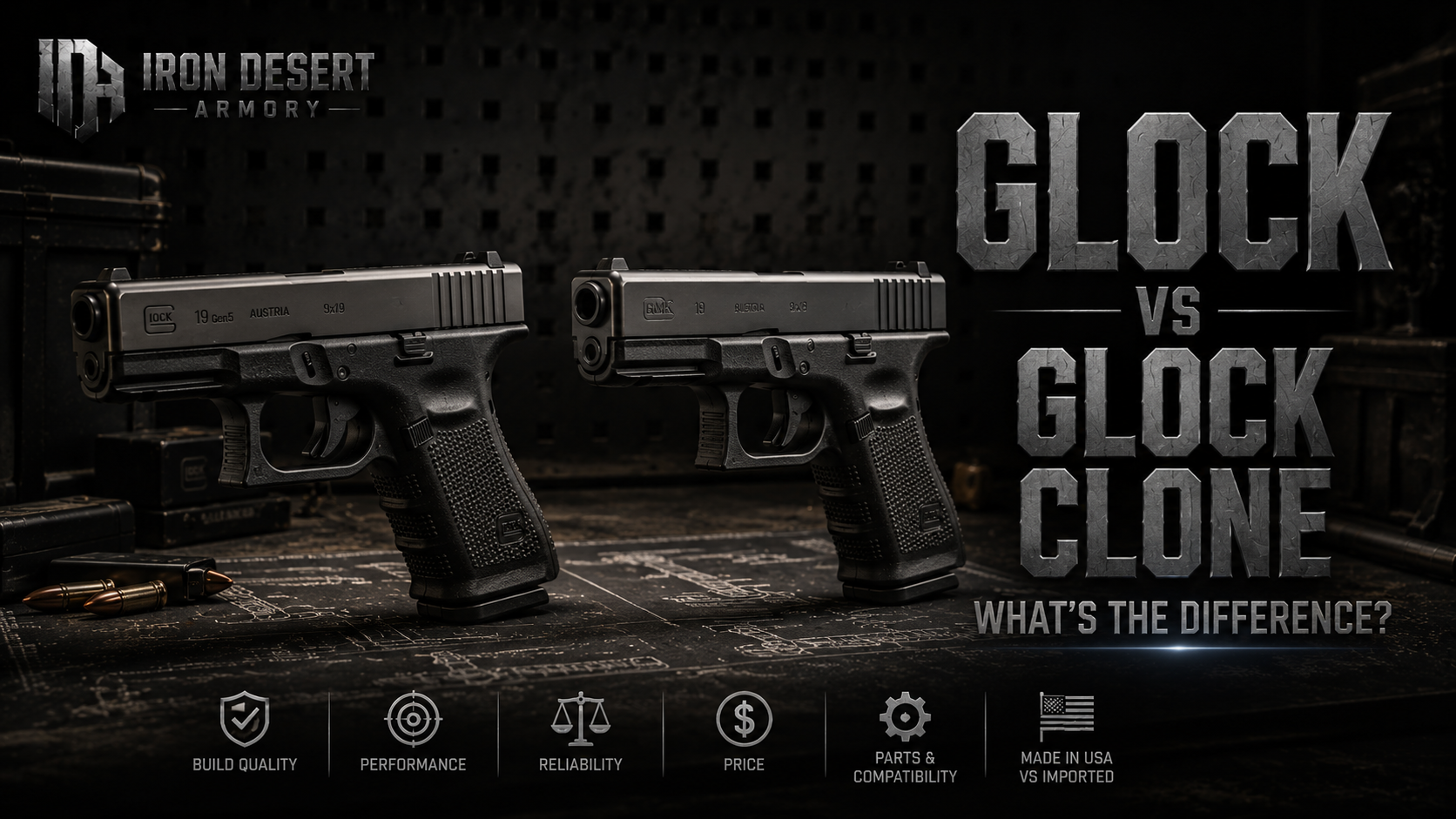 Glock vs Glock Clone: What’s the Difference?