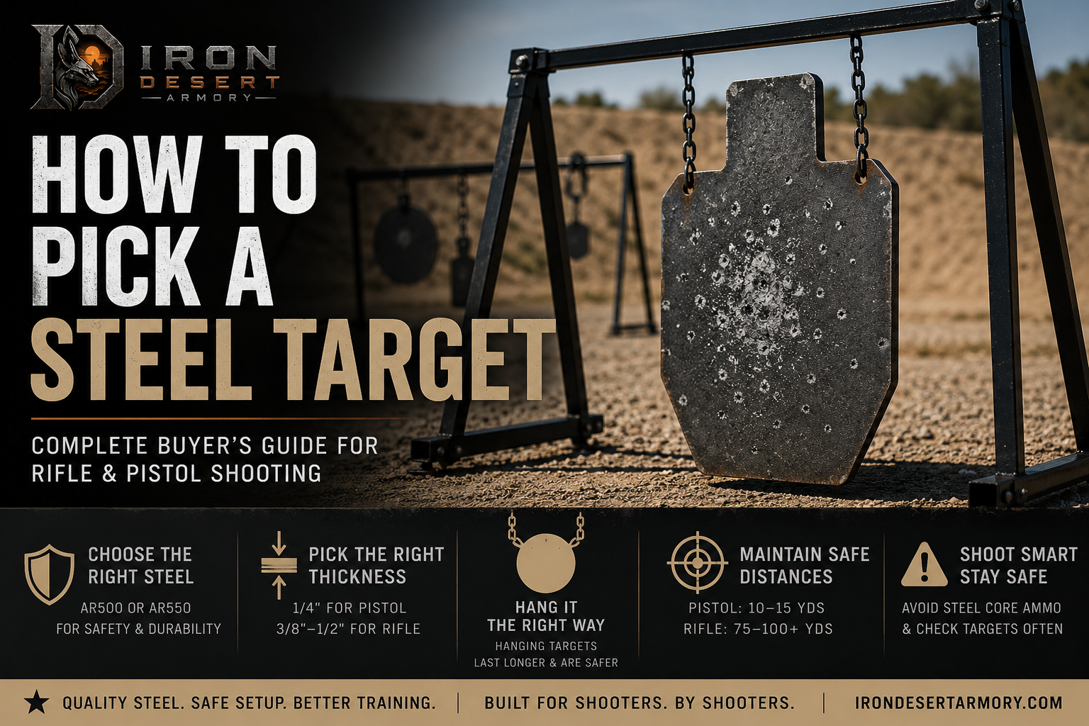 How to Pick a Steel Target: Complete Buyer’s Guide for Rifle & Pistol Shooting