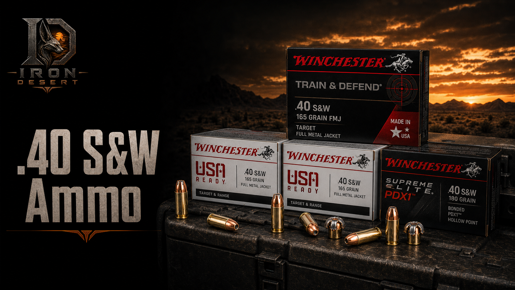 Iron Desert Armory .40 S&W Ammo collection