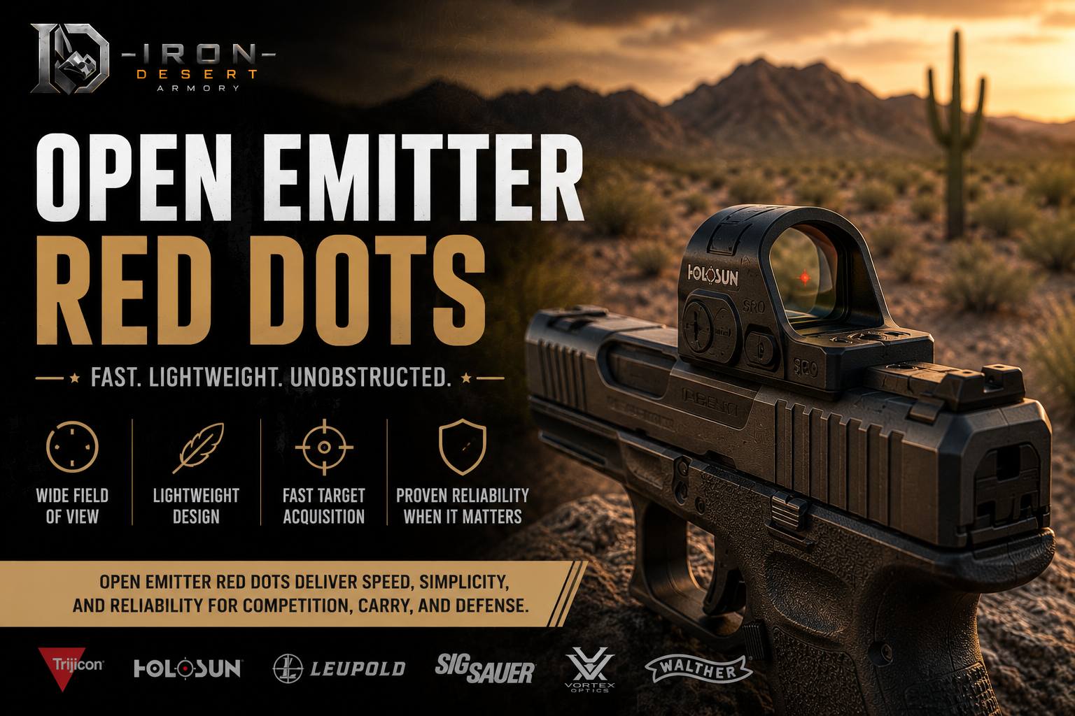 Open Emitter Red Dots
