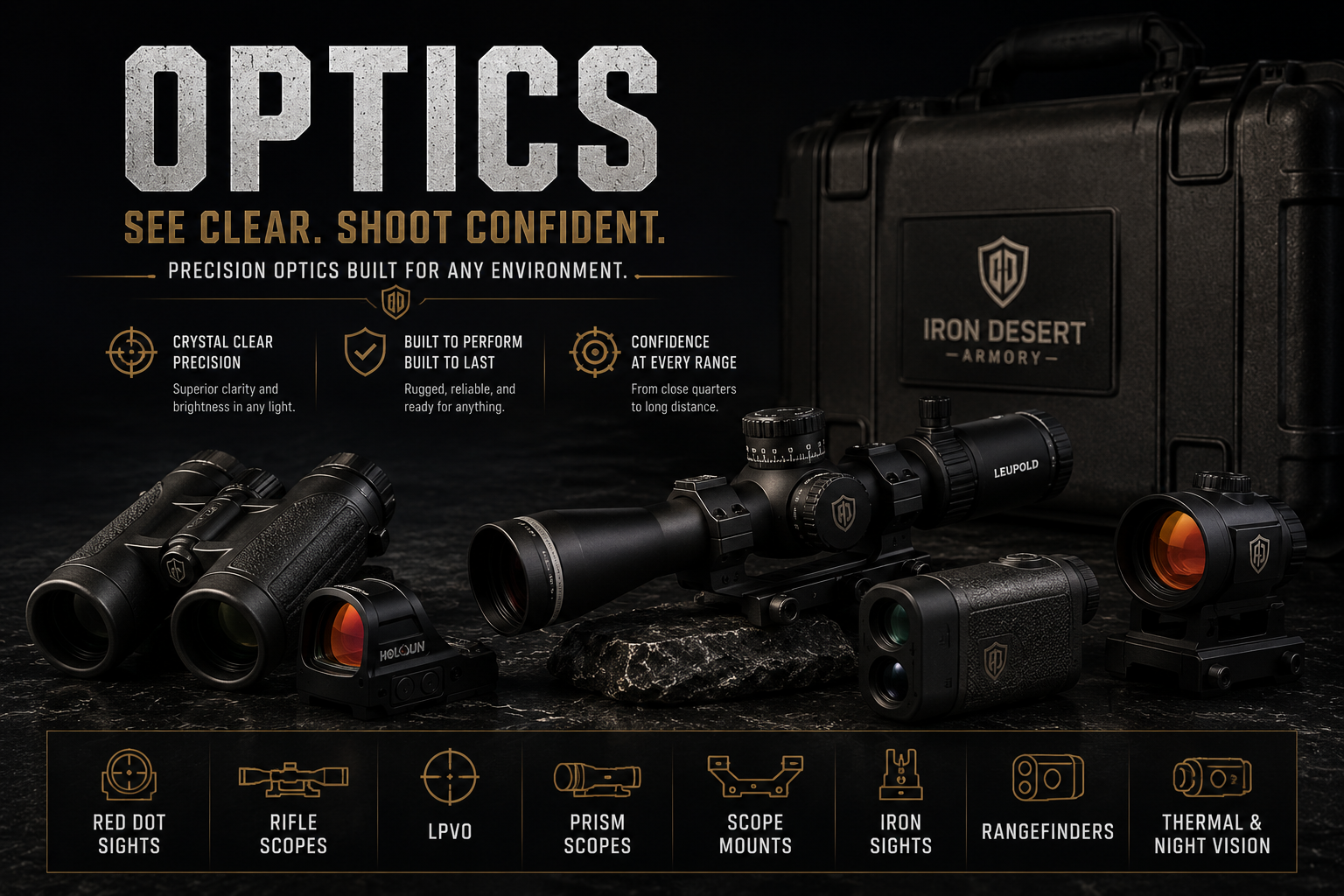 Shop Optics | Rifle Scopes, Red Dots, Thermal & Night Vision