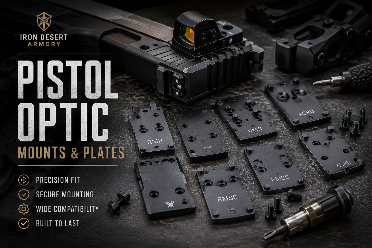 Pistol Optic Mounts & Plates