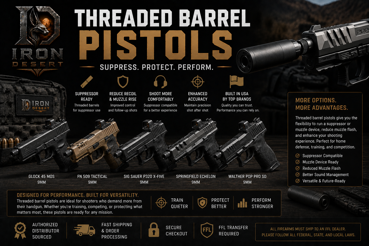 Threaded Barrel Pistols