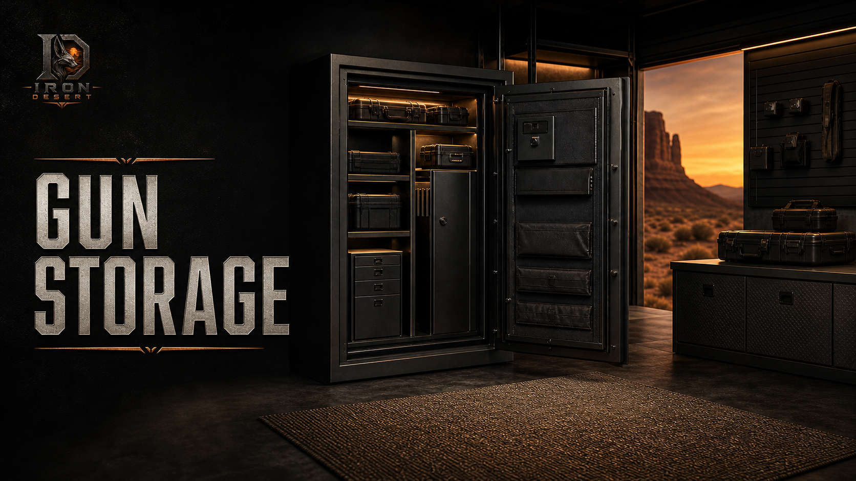 Gun Storage collection – secure safes and lockable cases