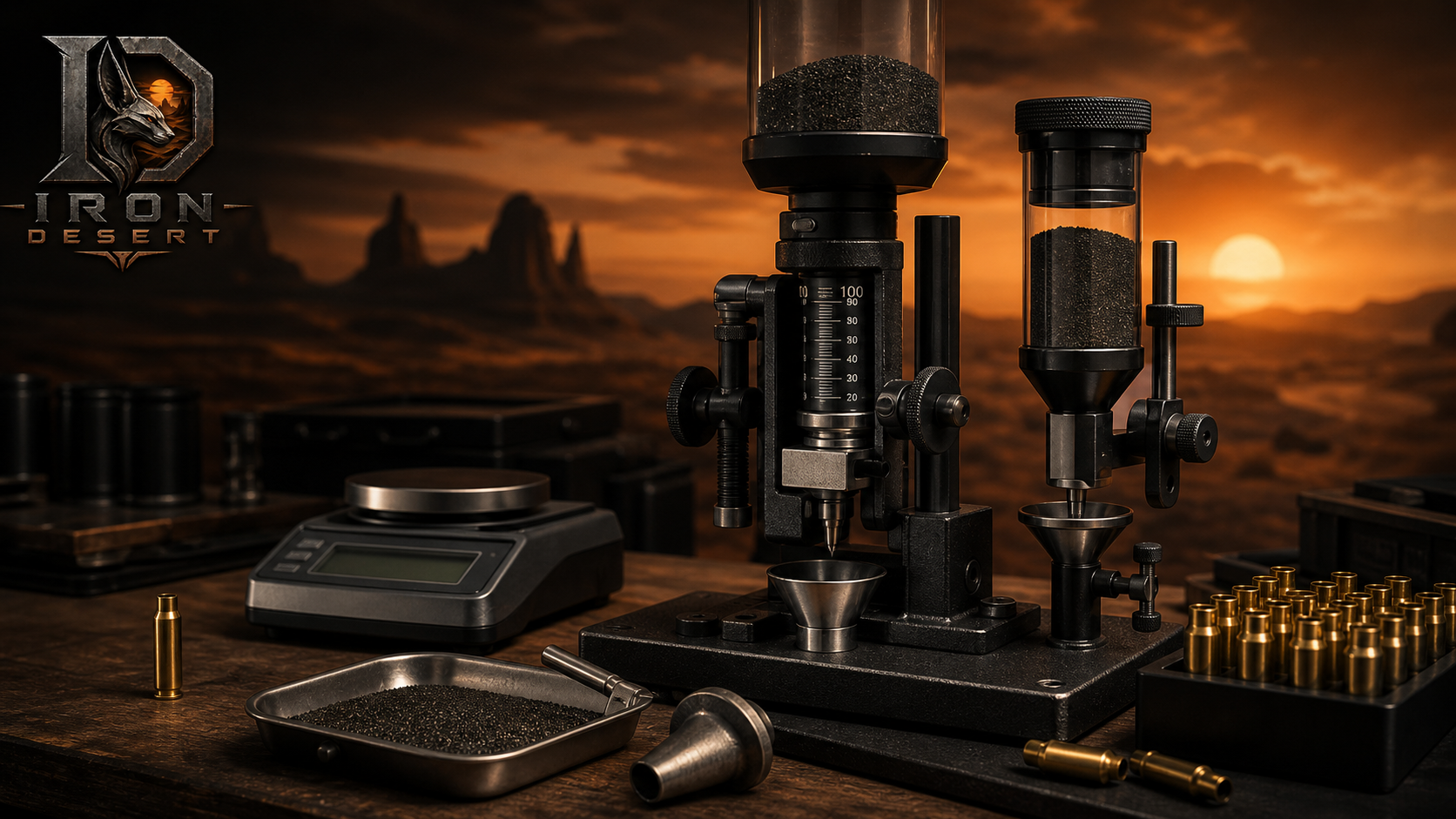 Reloading powder measures and precision scale