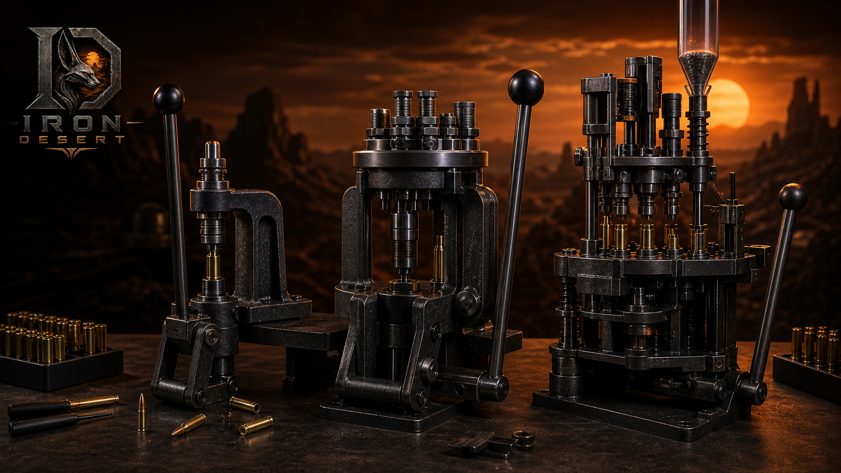 Single-stage turret and progressive reloading presses