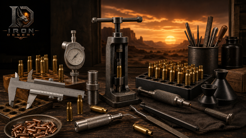 Precision ammunition reloading hand tools