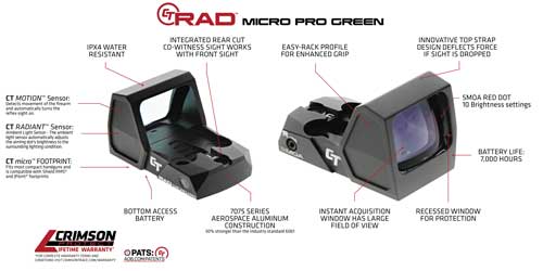 CRIMSON TRACE REFLEX SIGHT RAD