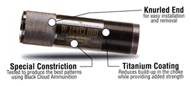 CARLSONS CHOKE TUBE BLACK