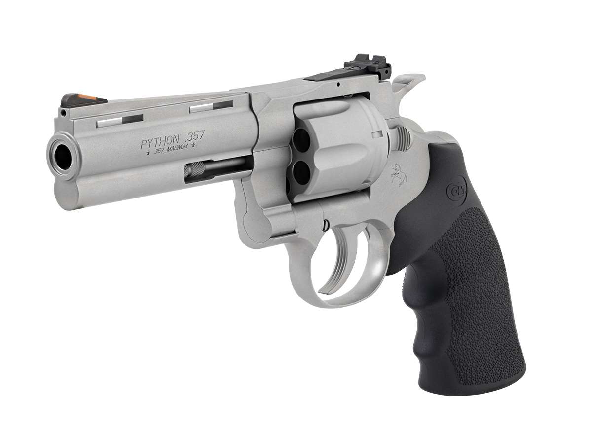 Colt Manufacturing Python Matte Stainless Revolver with 4.25-inch Barrel in .357 Magnum