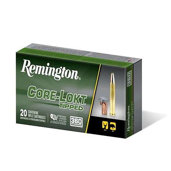 Remington Ammunition R20043 6.5 PRC Core-Lokt Tipped 140-Grain, 20 Rounds per Box