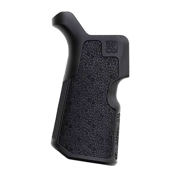 Die Free Co. Kung Fu Grip Black for AR-15 & M4 - 12 Degree Nylon Grip with Checkering and Finger Grooves