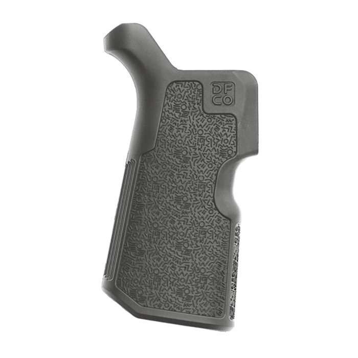 Die Free Co. Kung Fu Grip Grey for AR-15 and M4 - 12 Degree Angle Nylon Grip