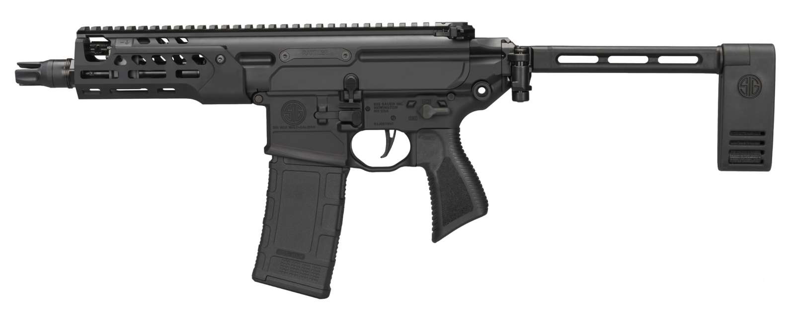 Sig Sauer MCX Rattler 6.75-inch Pistol with Folding Contour Brace and 30-Round Magazine