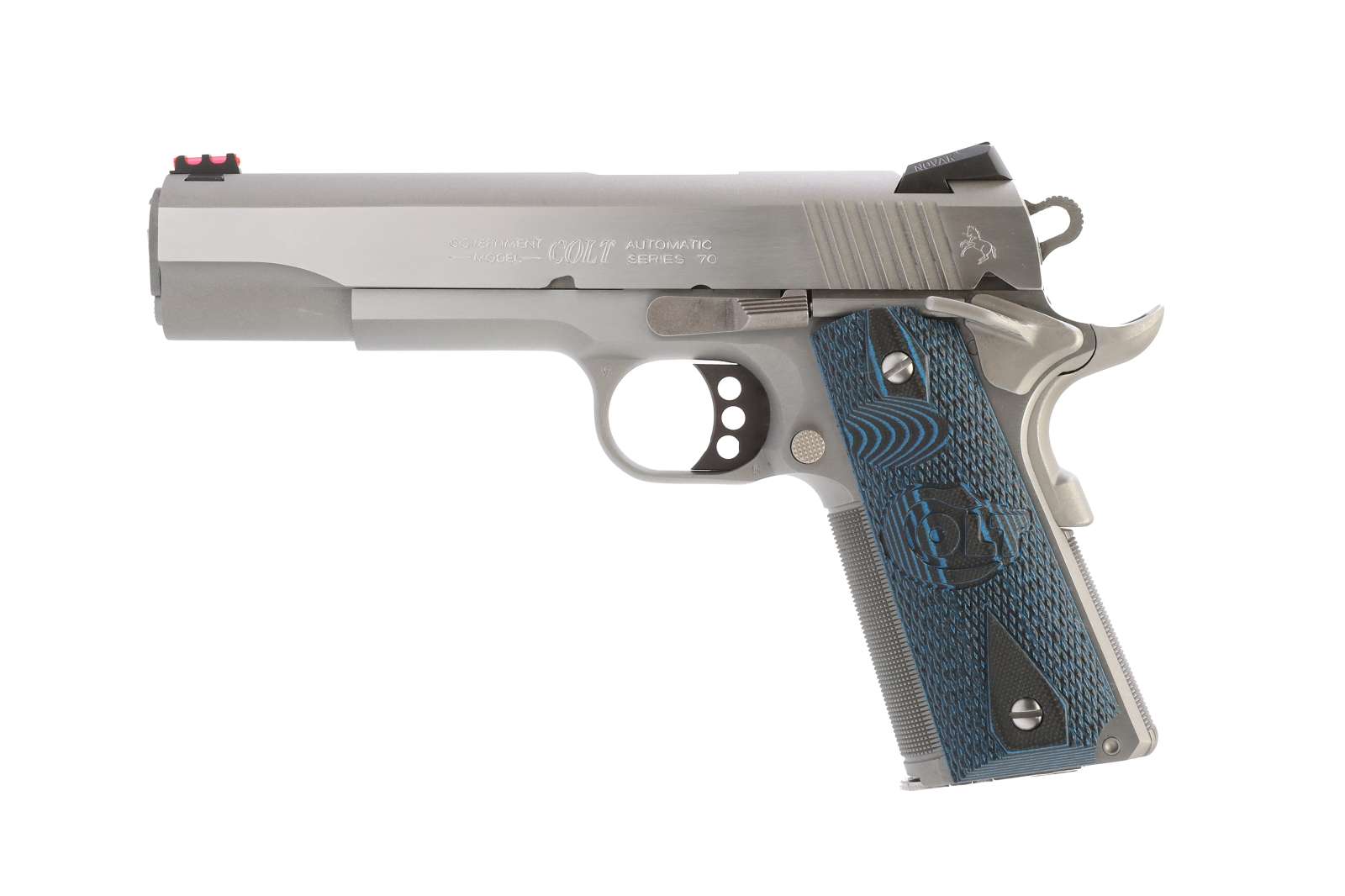 Colt Mfg 1911 Competition Series .38 Super 5-Inch Semi-Auto Pistol with Blued Finish and G10 Grips