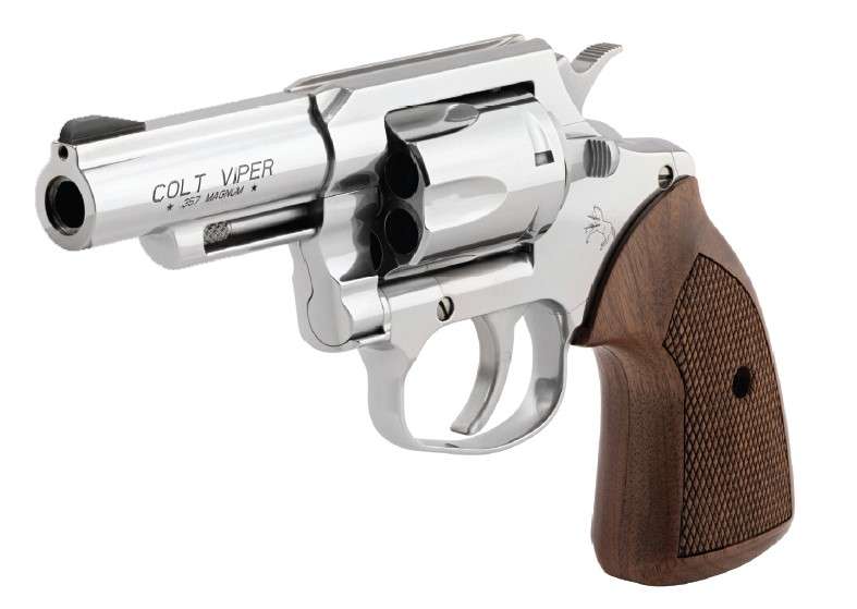 Colt Mfg Viper Stainless .357 Magnum 3-Inch Revolver with Wood Grips