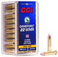 Cci 22 WMR GamePoint 40-Grain Jacketed Soft Point Ammunition, 50 Rounds per Box