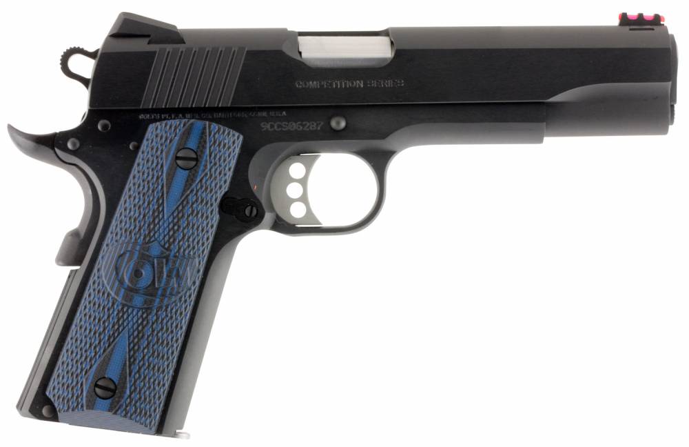 Colt Mfg O1972CCS 1911 Competition Pistol 9mm with 5-inch Barrel and Fiber Optic Sights