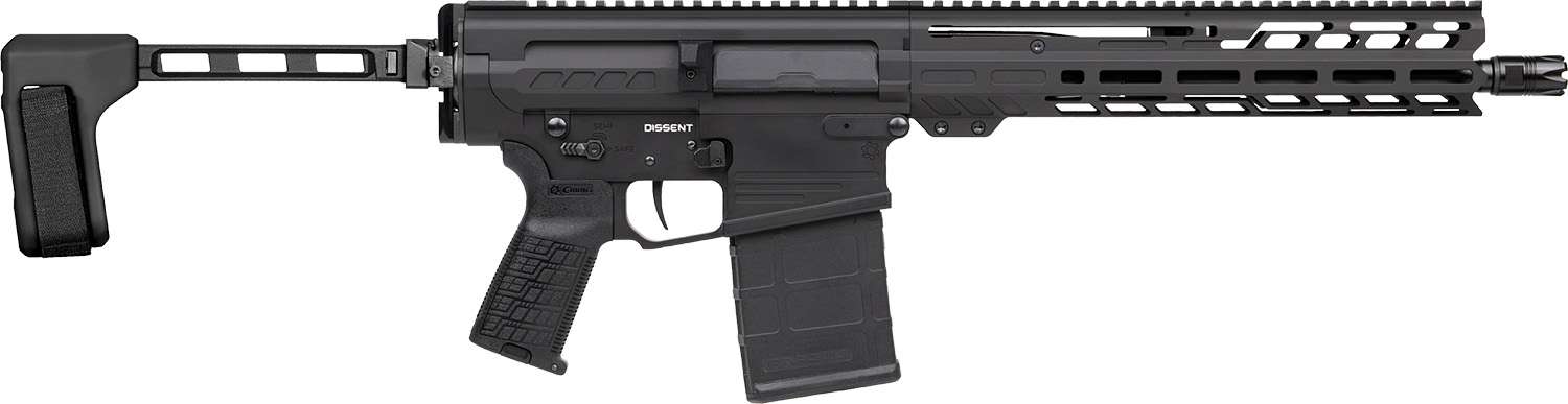 CMMG Dissent MK3 8.6 Blackout Pistol with 12.5-inch Barrel and SB Tactical Folding Brace