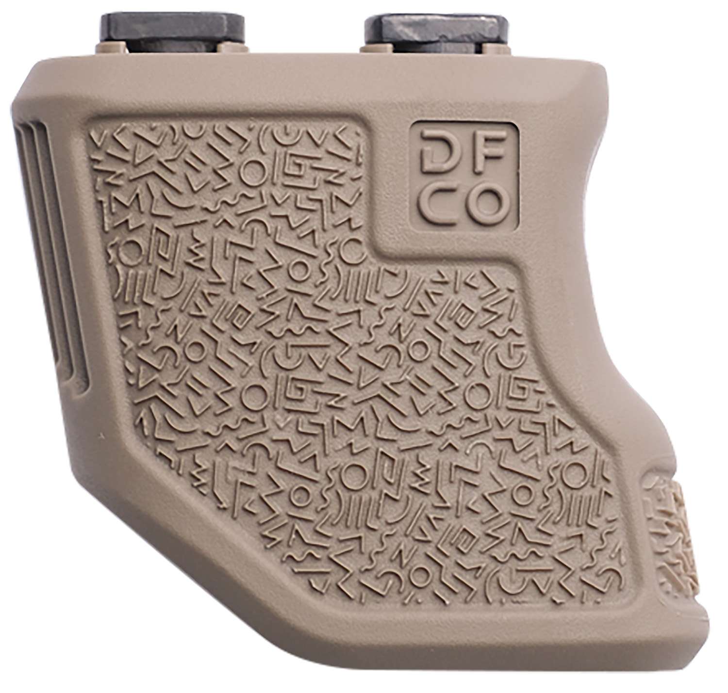 Die Free Co. Tiger Claw FDE M-LOK Rifle Grip with Checkering and Finger Grooves