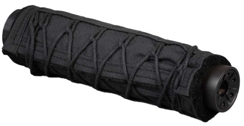 SilencerCo Suppressor Cover 7.5 inch Black Kevlar/Nomex for Firearms
