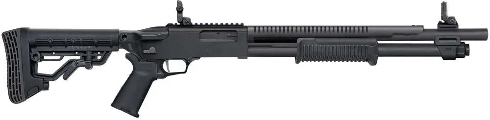 Mossberg 590R Tactical 12-Gauge Pump Action Shotgun with 18.5-Inch Barrel and Folding Sights