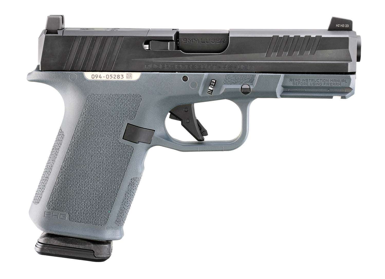 Ruger RXM 9mm Pistol with 4-Inch Barrel and Stealth Gray Magpul Grip