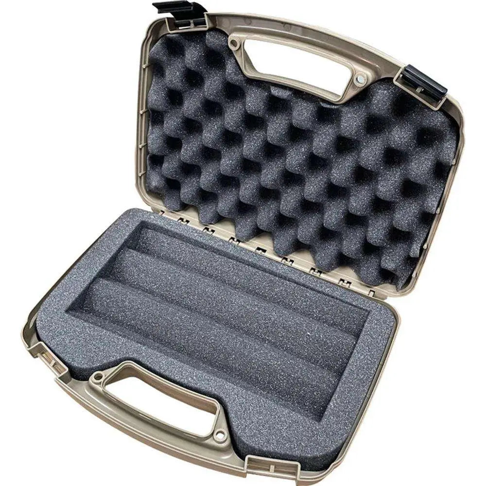 MTM Suppressor Case SC3 with Handle – Dark Earth, Foam Padding for Handguns