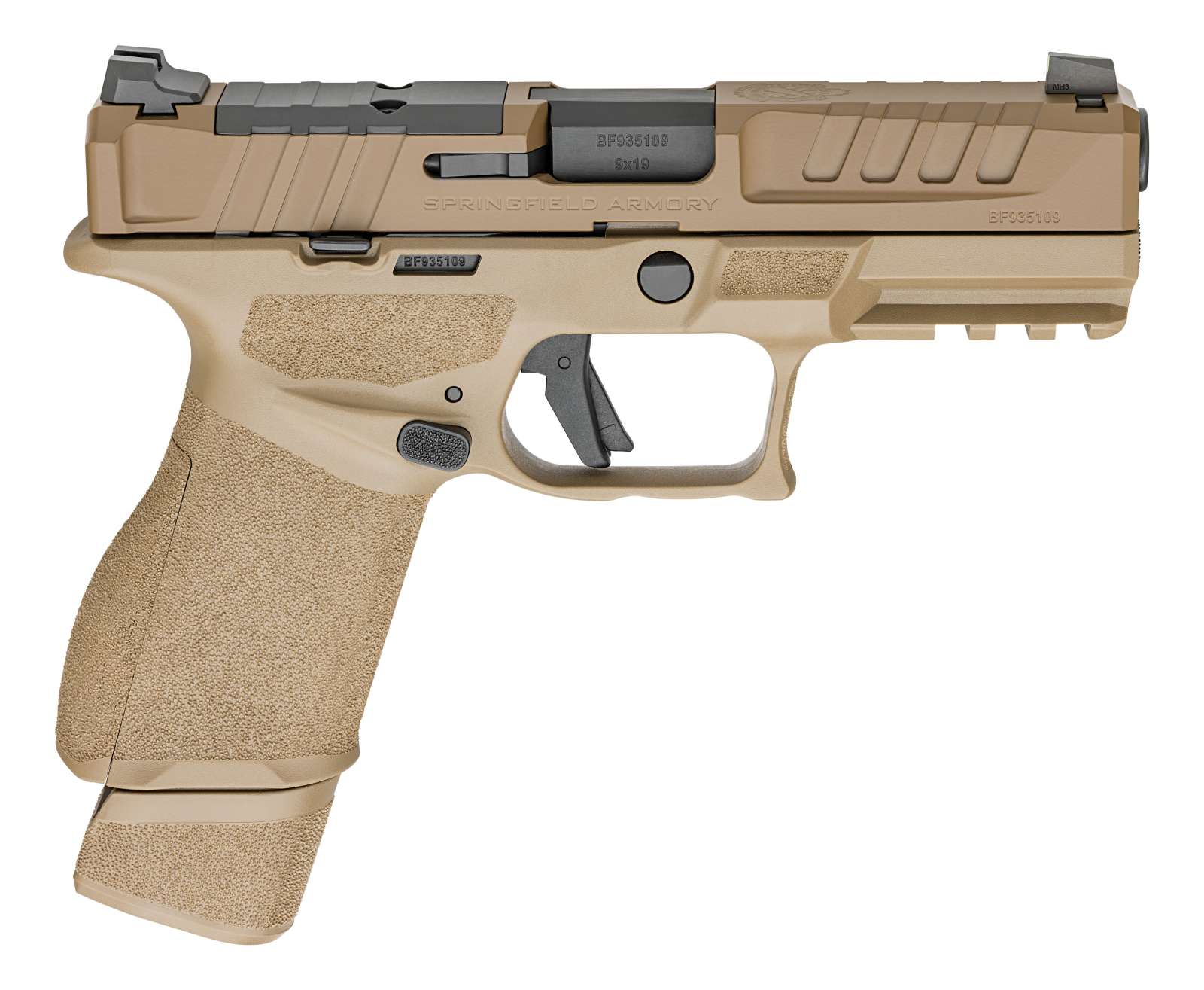 Springfield Armory Echelon 4.0C 9mm Pistol with FDE Cerakote Finish and Multiple Magazines
