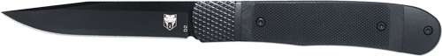 Cobratec Knives Trapper Hidden Release G10 Blackout Folding Knife - 3.13" Blade, 7.38" Open Length