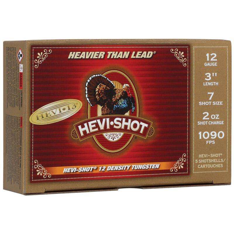 Hevi Shot HEVI-SHOT HEVI-13 12 Gauge 3-Inch 2 Ounce #7 Tungsten Shotshells (5 Rounds per Box, 10 Boxes per Case)