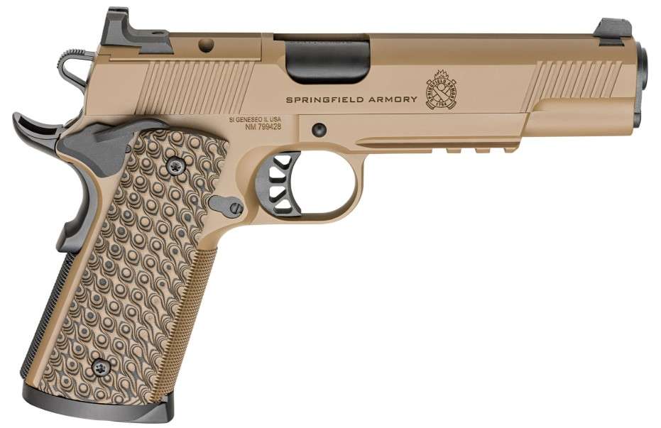 Springfield Armory TRP AOS 1911 5-inch .45 ACP with Rail in Coyote Finish