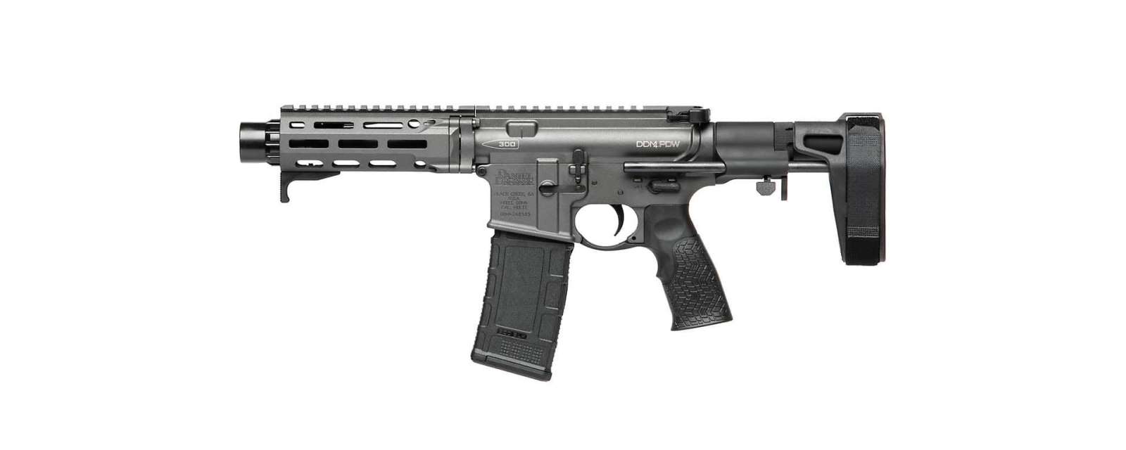 Daniel Defense DDM4 PDW 300 Blackout Pistol with Cobalt Finish and 30-Round Mag