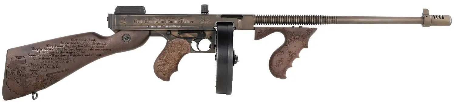 Thompson T150DC6 Deluxe 1927A-1 .45 ACP Semi-Automatic Rifle with Walnut Stock and Battleworn Finish