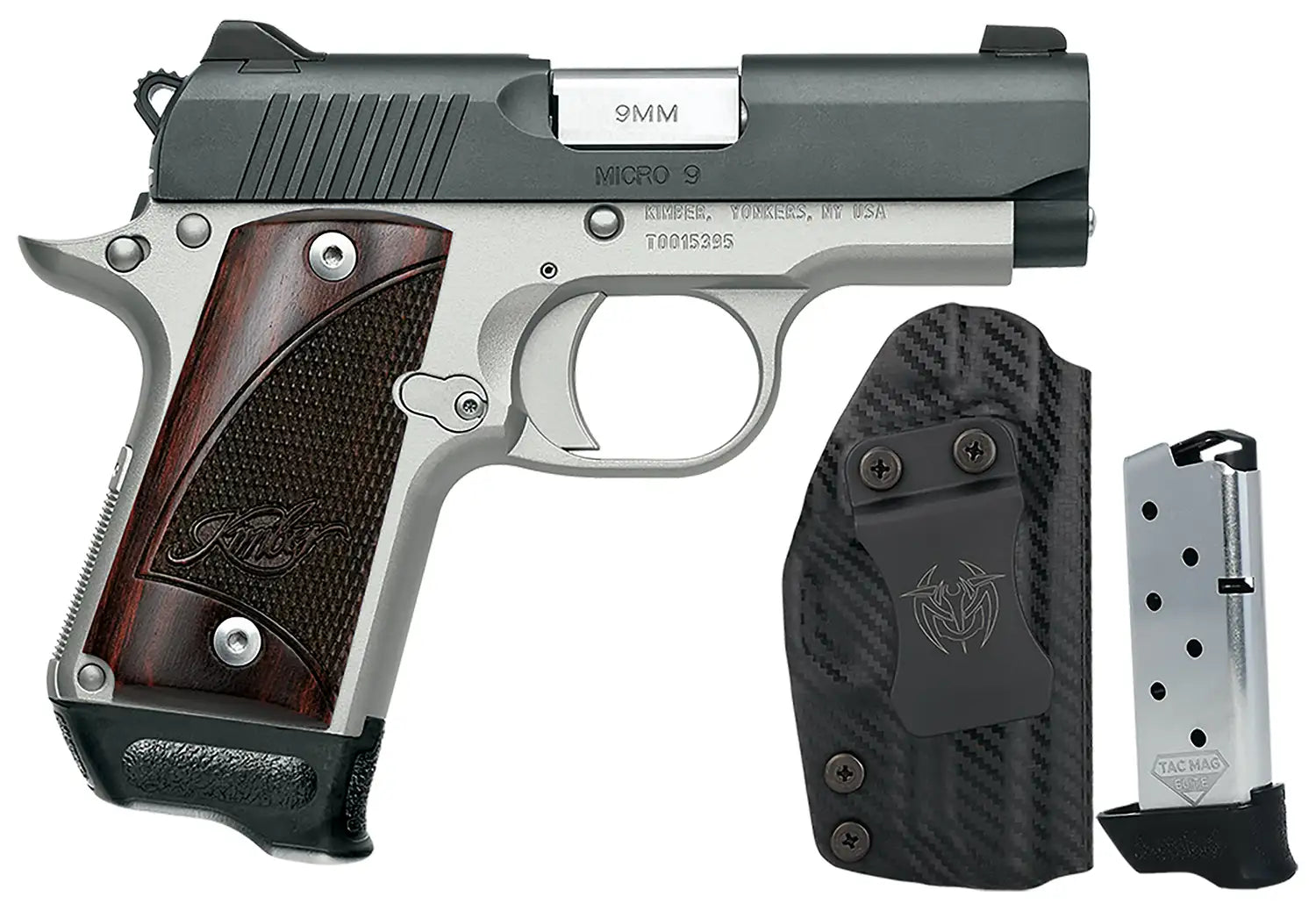 Kimber Micro 9 Two Tone Rosewood RTC-K Bundle Pistol with Holster and 2 Magazines