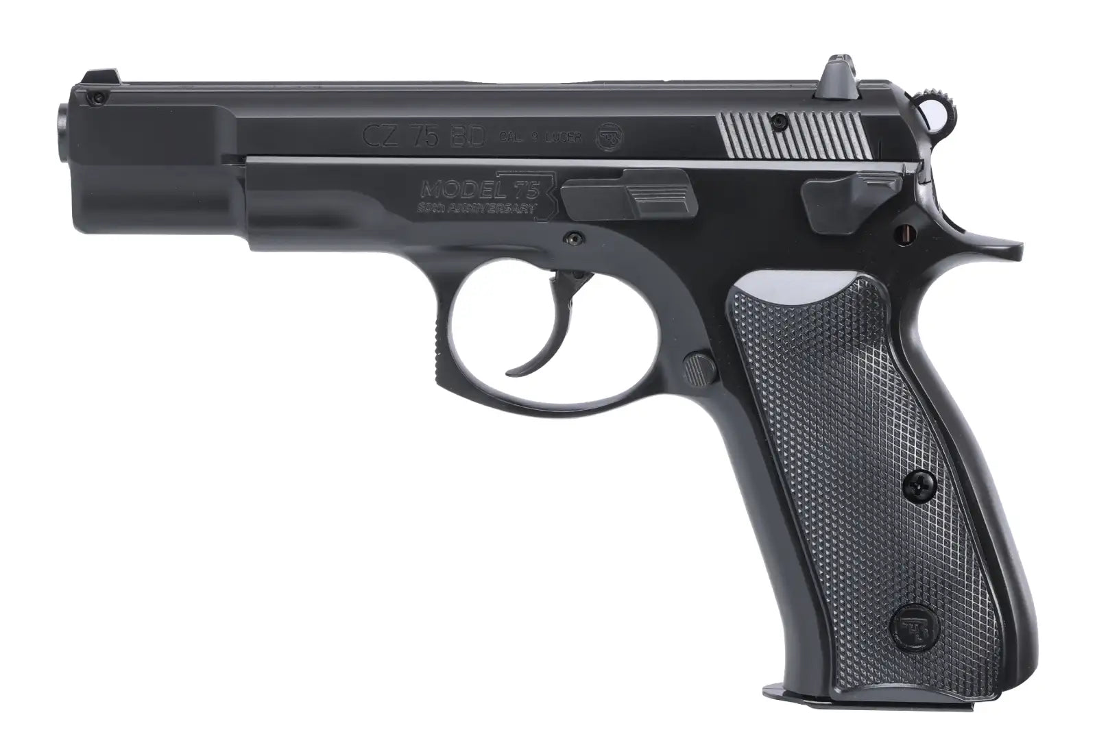 Cz CZ 75BD 50th Anniversary 9mm Full Size Semi-Auto Pistol with Fixed Sights and Two Magazines