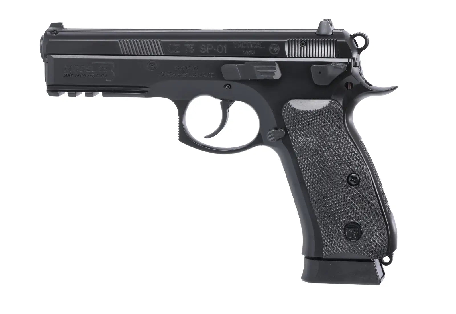 Cz CZ 75 SP-01 50th Anniversary Tactical 9mm Pistol with Fixed Sights and 2 Magazines