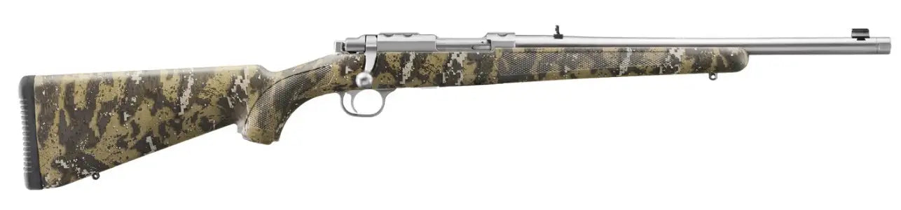 Ruger 77/44 .44 Magnum Bolt Action Rifle with 18.16-Inch Barrel and Camouflage Synthetic Stock