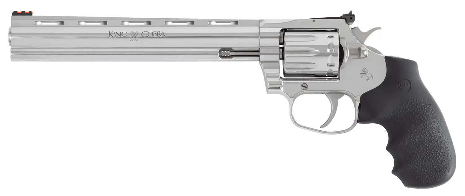 Colt Mfg King Cobra .22 Long Revolver with 8-Inch Barrel and Fiber Optic Sights