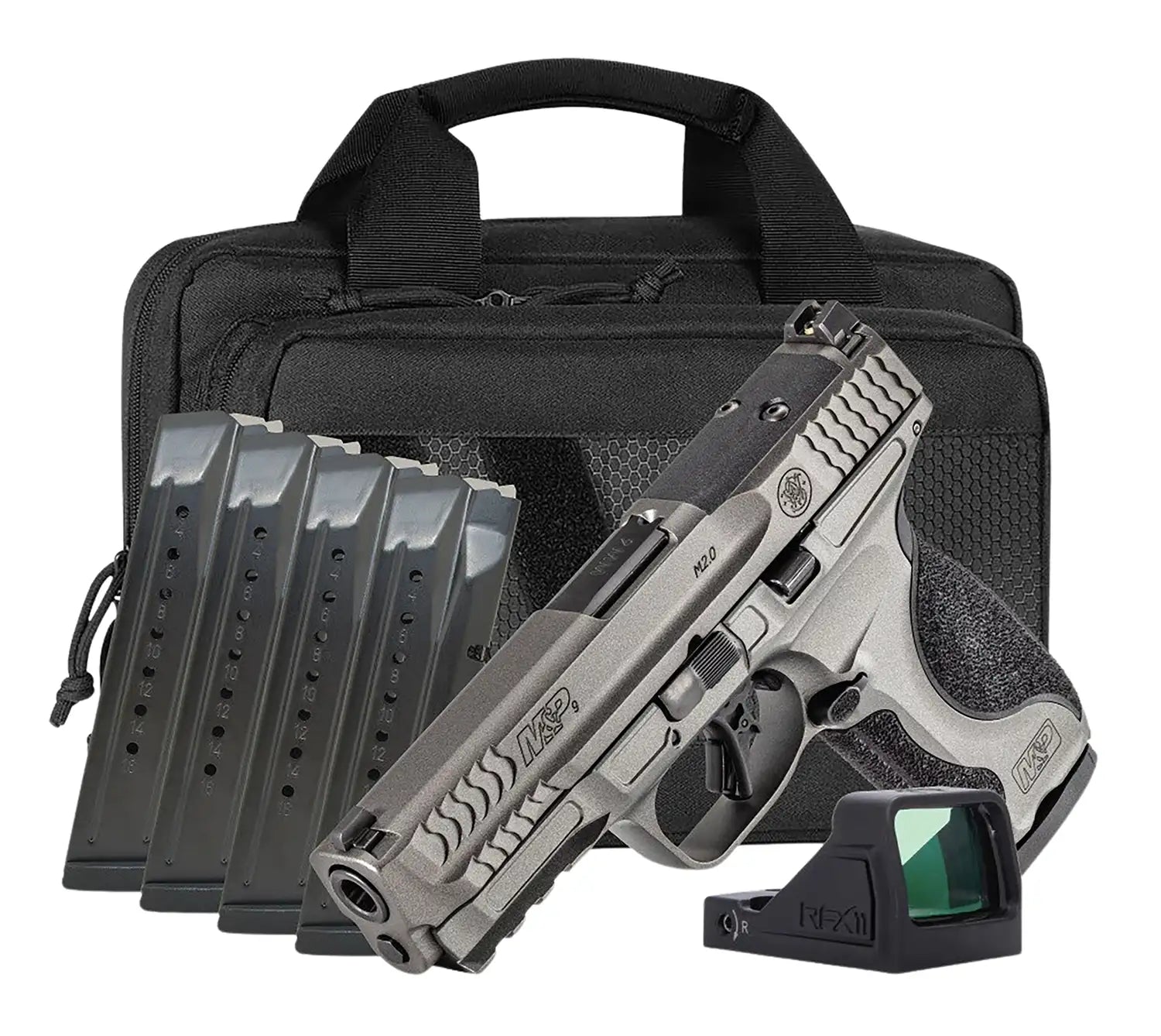 Smith & Wesson M&P9 M2.0 Metal Carry On Bundle with 4.25-inch Barrel and 17-Round Magazines