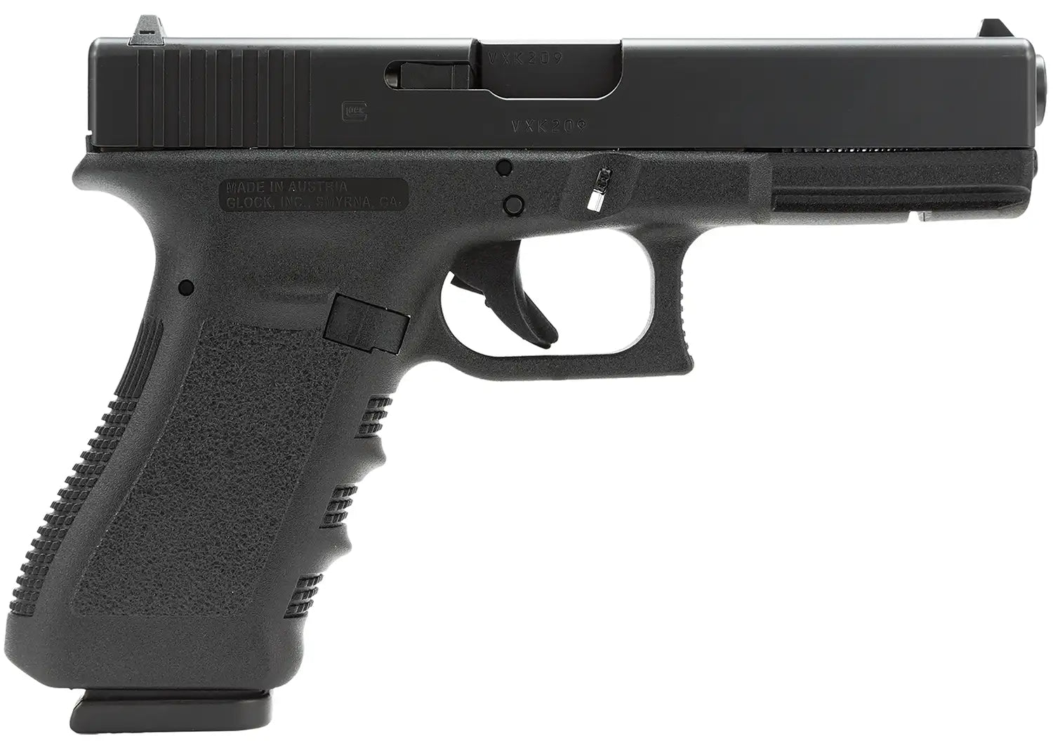 GLOCK 17 Gen 5 9mm Pistol with 4.49-inch Barrel, Black Finish, Includes Three 10-Round Magazines