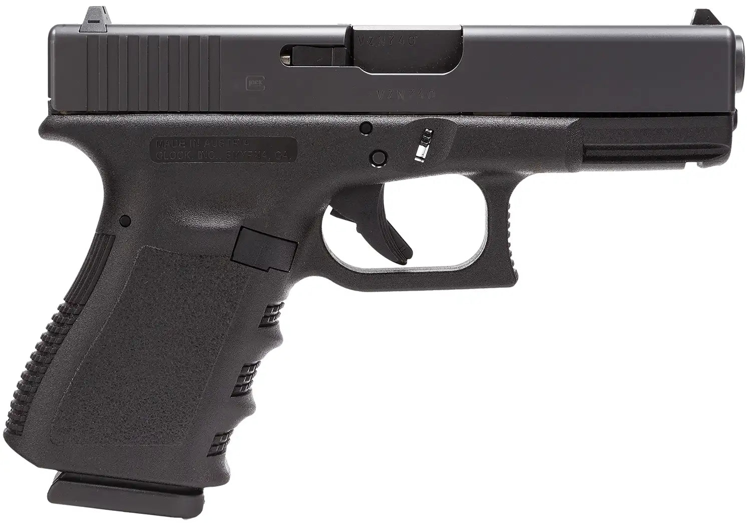 Glock G23 V .40 S&W Semi-Auto Pistol with 4.02-inch Barrel and Three Magazines