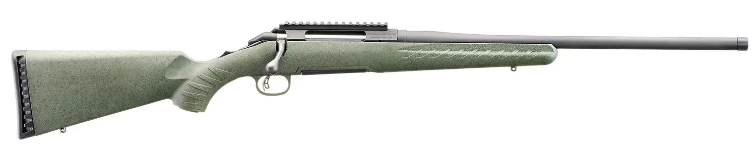 Ruger Model 52003 .270 Winchester Bolt Action Rifle with 20-Inch Threaded Barrel and Moss Green Splatter Synthetic Stock