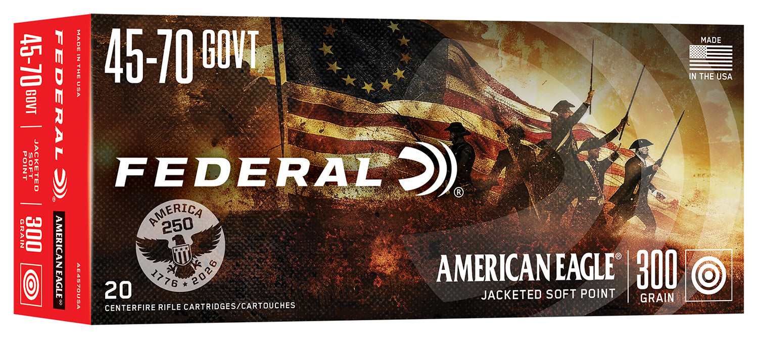 Federal .45-70 Government 300 Grain Soft Point Ammunition - 20 Rounds per Box, 10 Boxes per Case