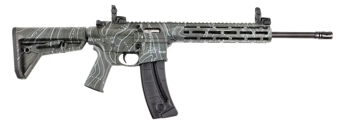 Smith & Wesson MP15-22 .22LR Semi-Automatic Rifle with 16.5-inch Threaded Barrel and Magpul MOE SL Grip