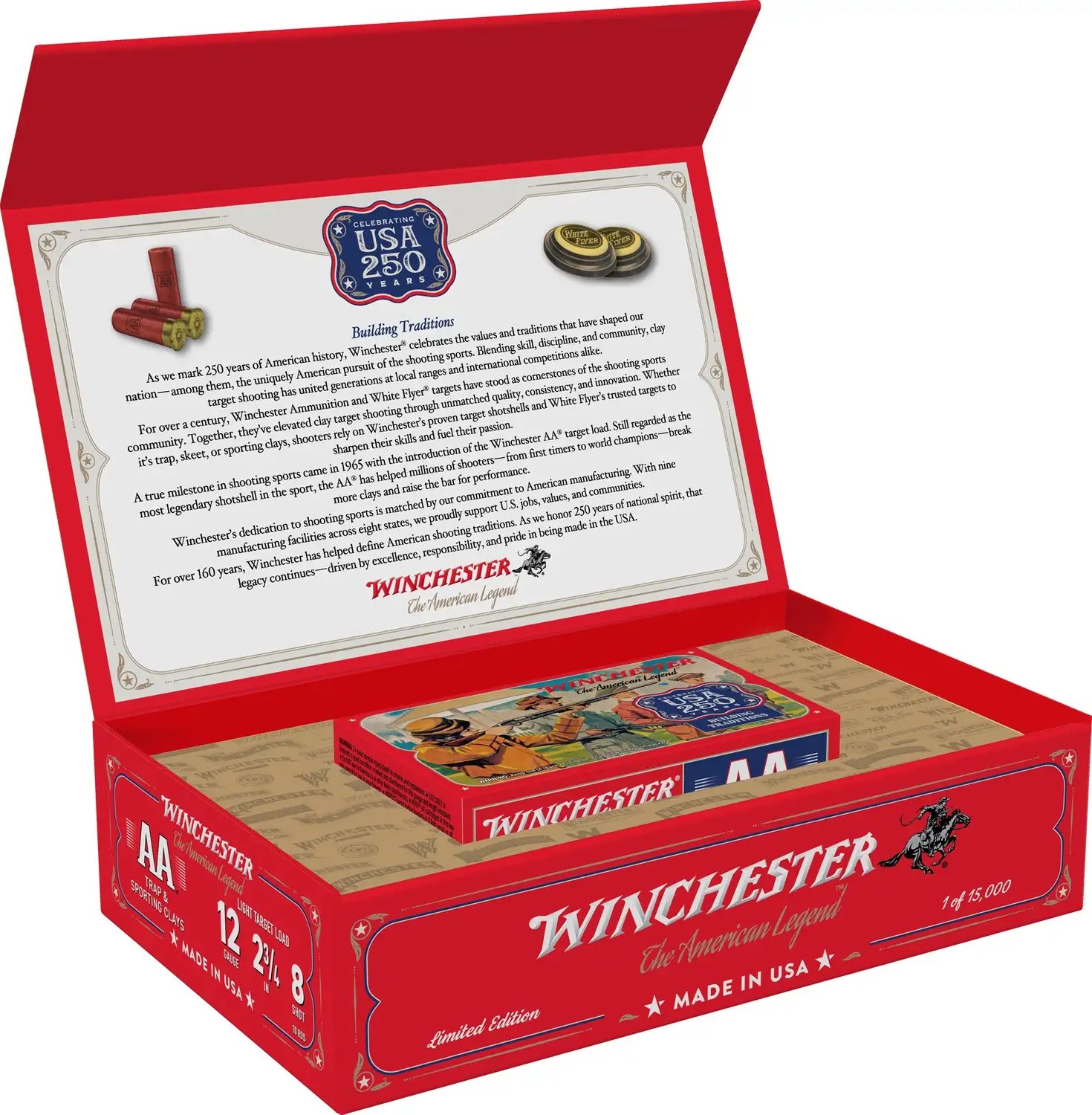 Winchester Ammo AA 12 Gauge 2-3/4 Inch 1145 FPS #8 Shot, 10 Rounds Per Box, 6 Boxes Per Case