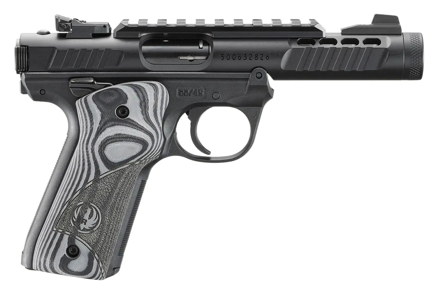 Ruger MRK IV 22/45 Lite .22LR Pistol with 4.4-Inch Barrel and Oversized Hogue Grips