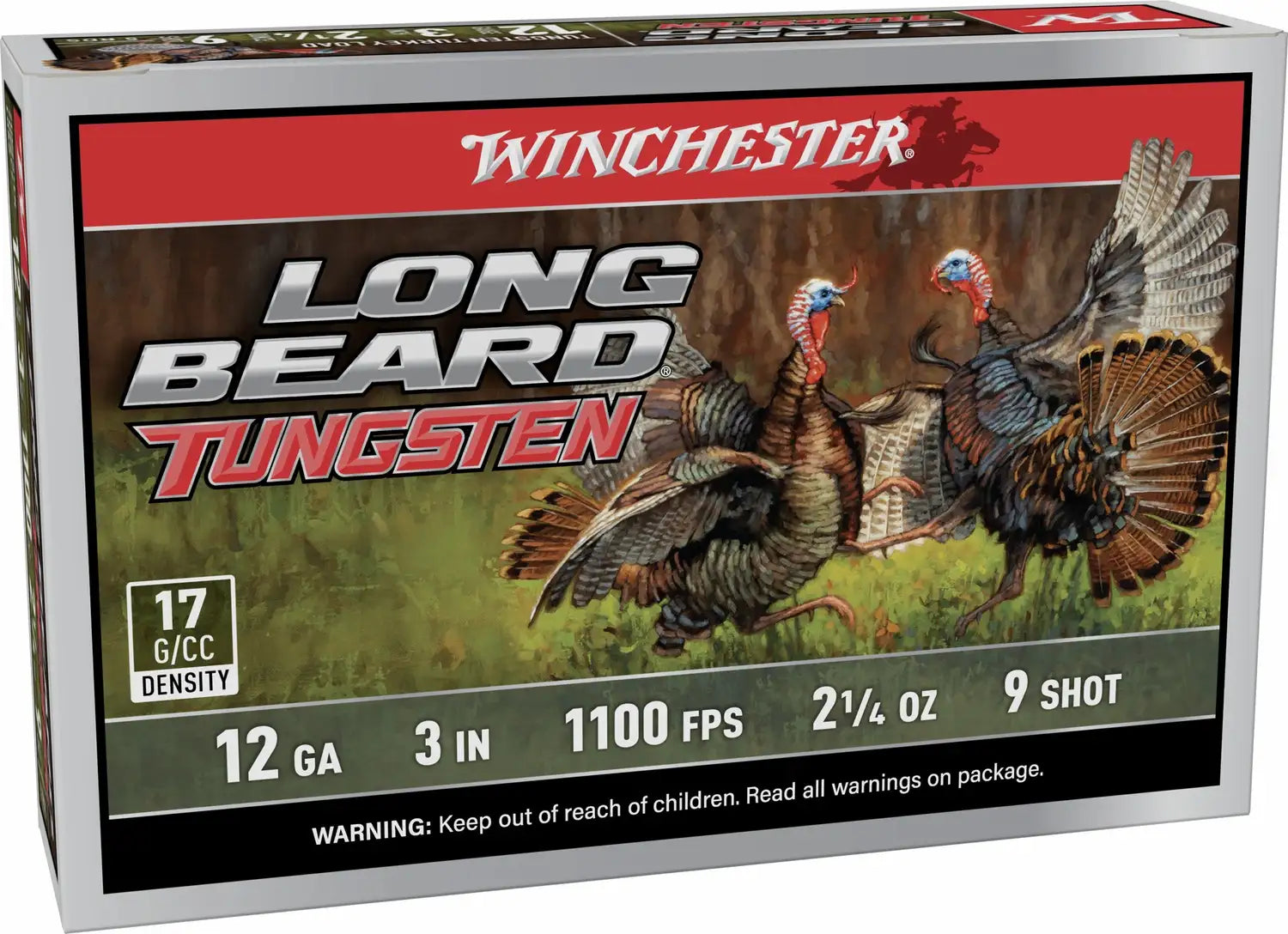 Winchester Ammo 12 Gauge Long Beard TSS 3-inch 2-1/4 oz #9 Shotshells - 5 Rounds per Box, 10 Boxes per Case